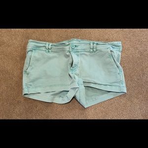 Light blue short shorts